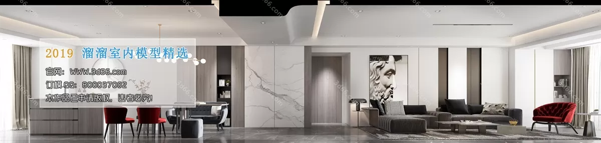 INTERIOR 3D MODELS - LIVING ROOM 3D MODELS