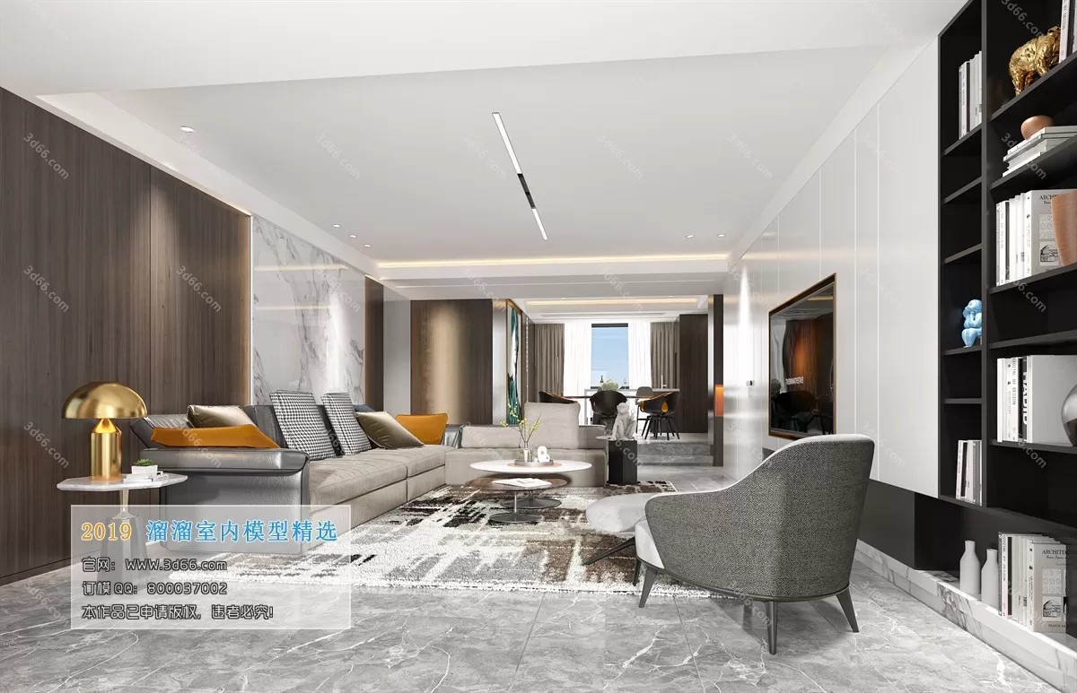 INTERIOR 3D MODELS - LIVING ROOM 3D MODELS