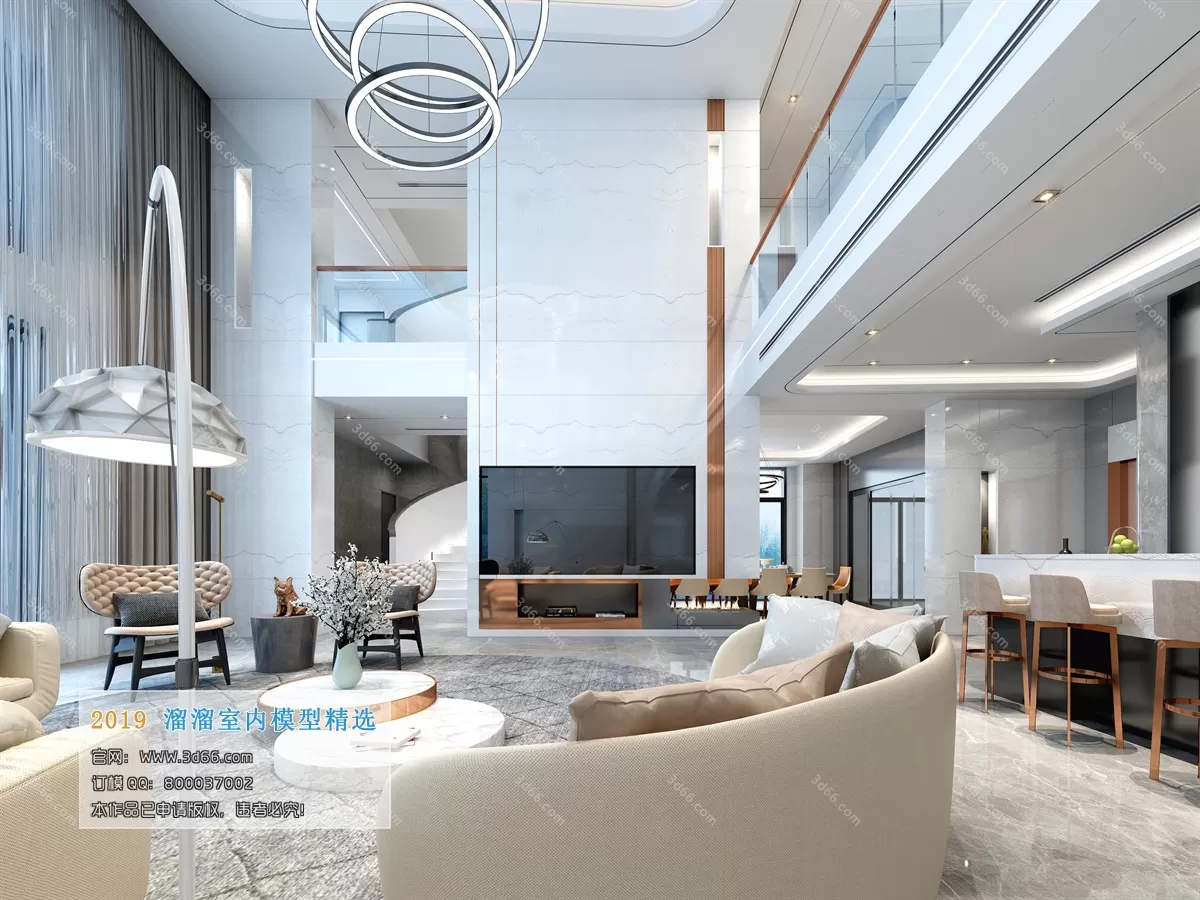 INTERIOR 3D MODELS - LIVING ROOM 3D MODELS