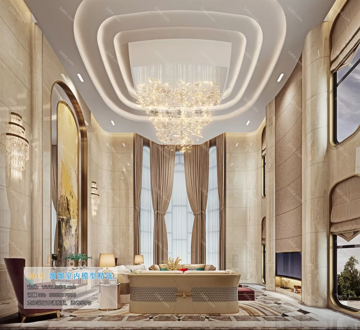 INTERIOR 3D MODELS - LIVING ROOM 3D MODELS