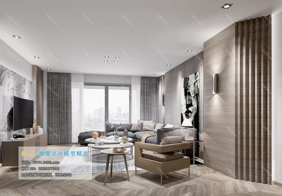 INTERIOR 3D MODELS - LIVING ROOM 3D MODELS