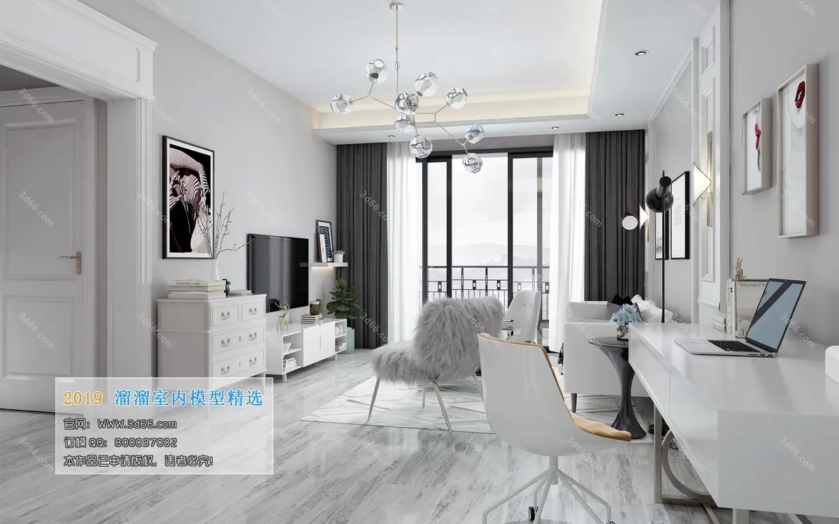 INTERIOR 3D MODELS - LIVING ROOM 3D MODELS