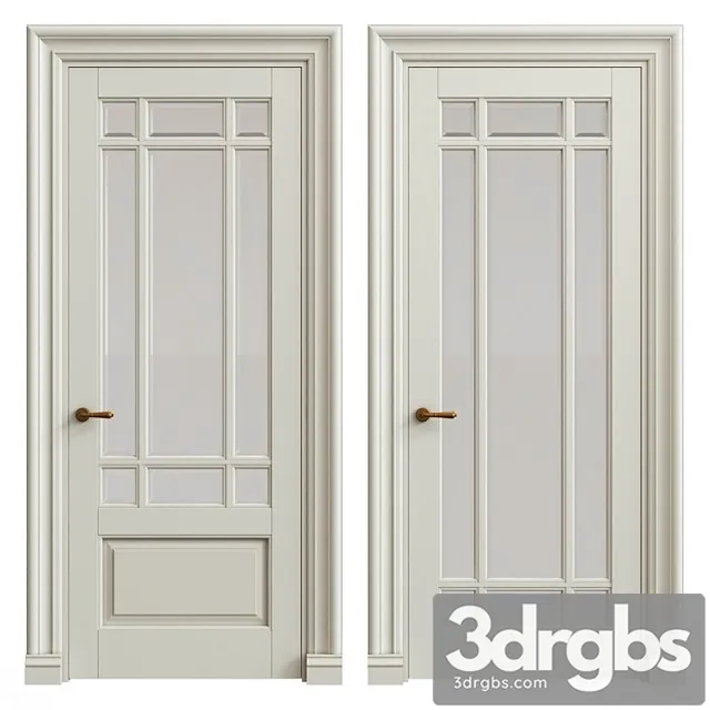 Interior classic doors 3D Model Free