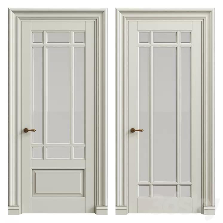 Interior classic doors 3D Model
