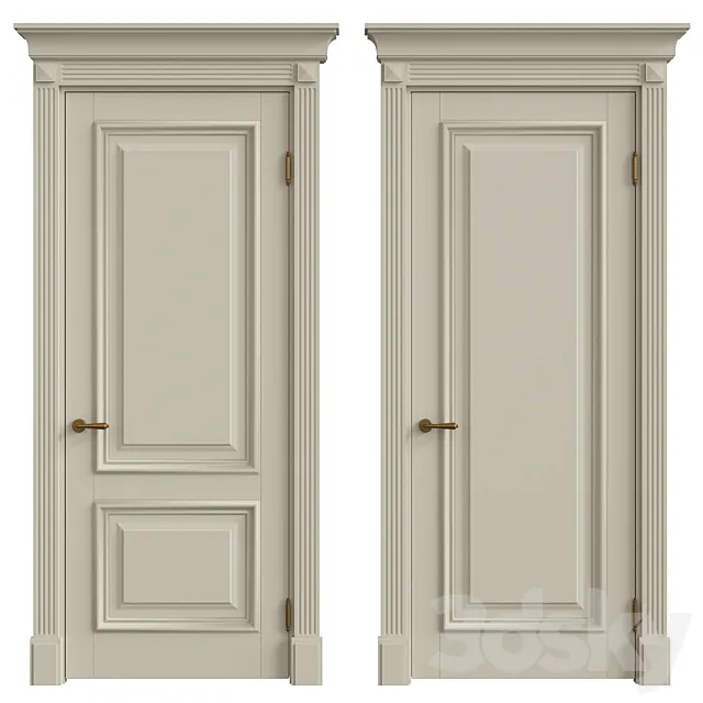 Interior classic doors 3DModel
