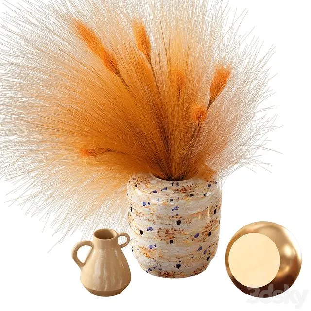 Interior decor set 3D Model