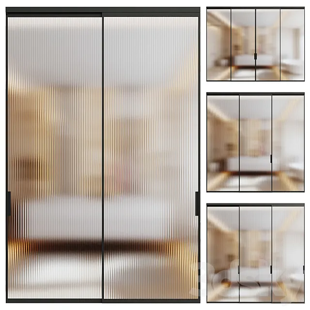 interior door 051 - sliding door 3D Model