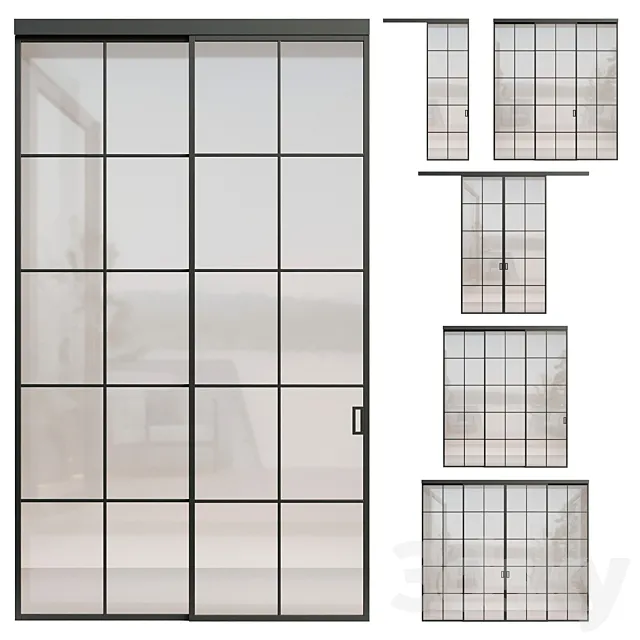 Interior door 167 - HolzDoors 3D Model