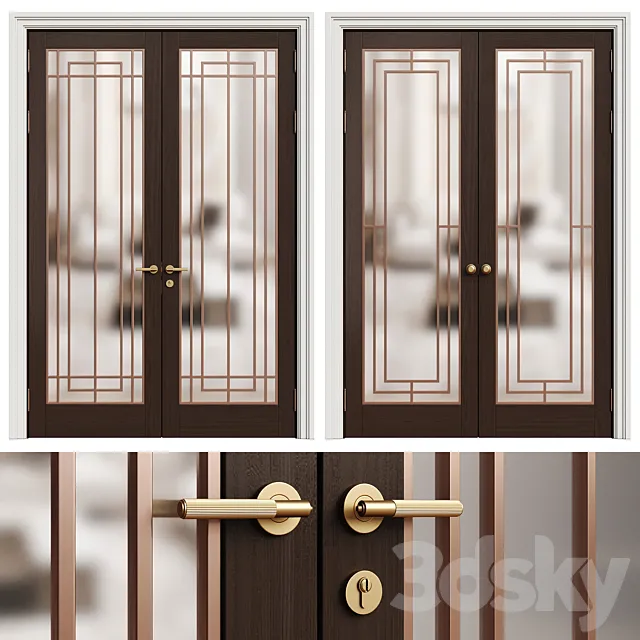 Interior door 210 3D Model