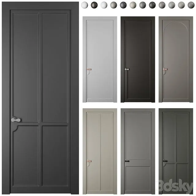Interior door SOFTFORM with smooth coplanar platband Volkhovets Free Download