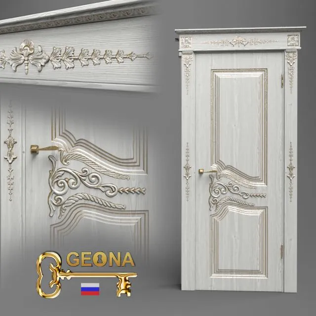 Interior door Theodore Gihon 3D Model