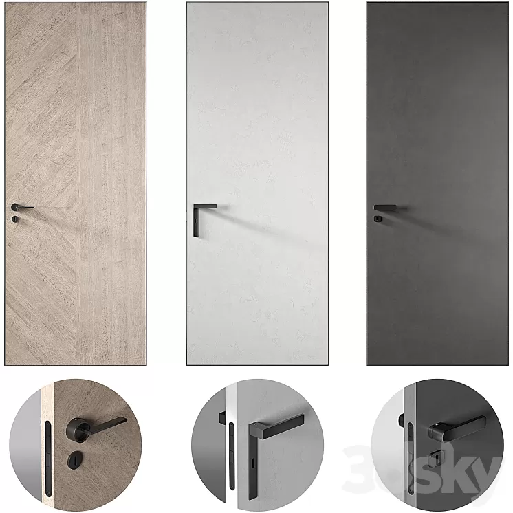 INTERIOR DOORS 019 3D Model Free