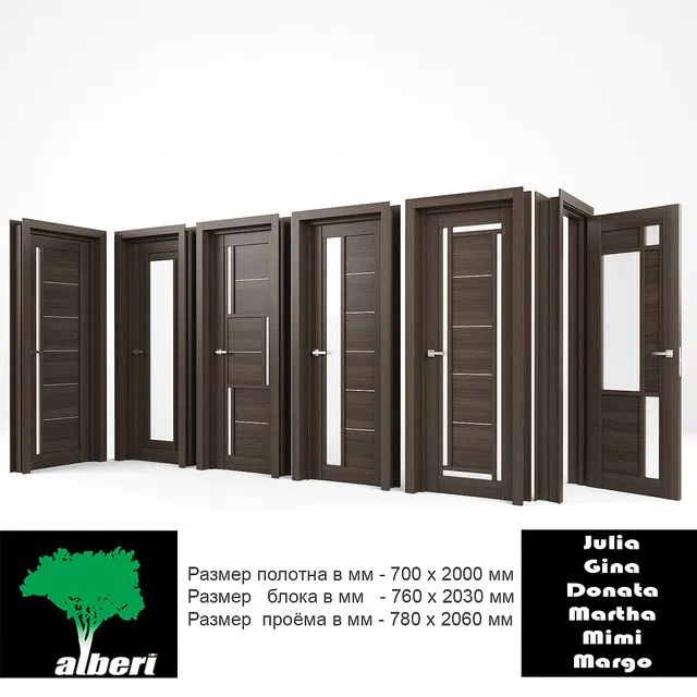 Interior doors ALBERI 3D Model