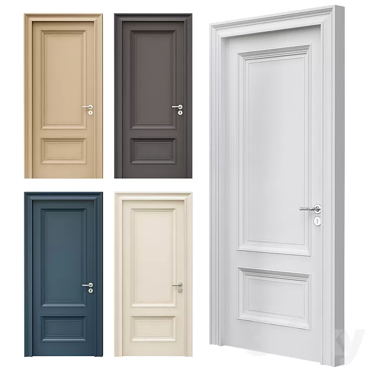 Interior doors № 002 3D Model