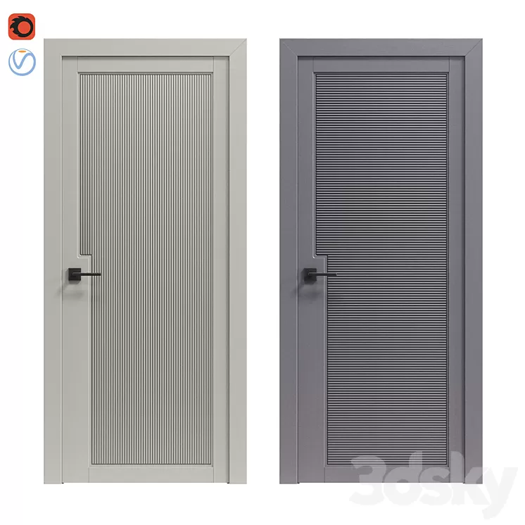Interior doors Geona Unika 1 and 2 3D Model Free