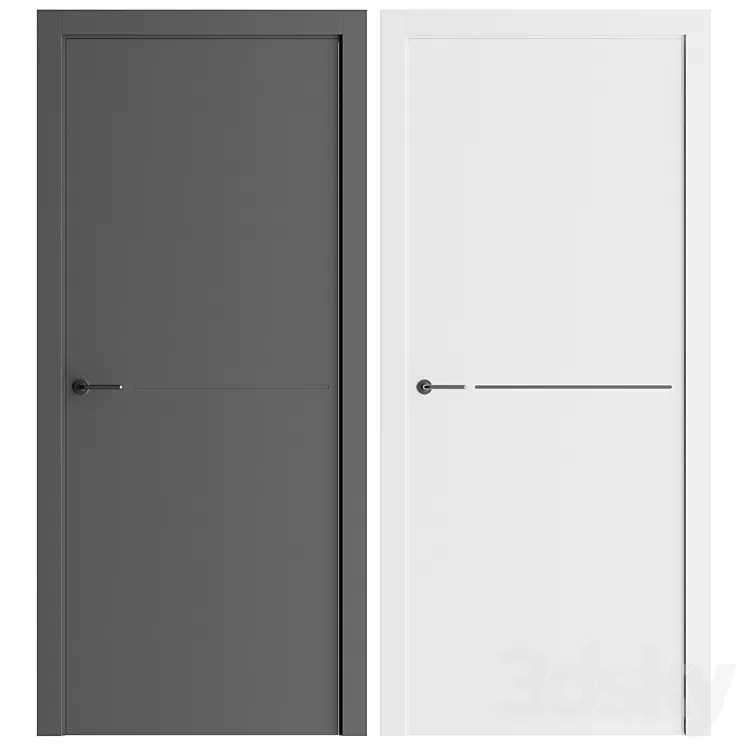 Interior doors PAINT 7 3D Model Free