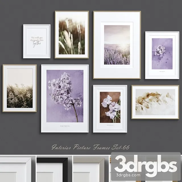 Interior picture frames set-66 3D Model Free