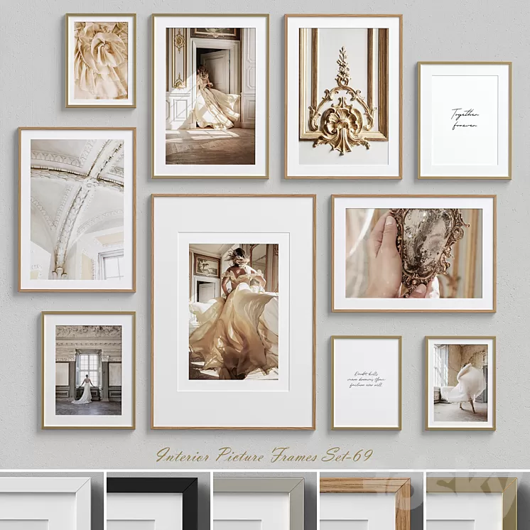 Interior Picture Frames Set-69 3D Model