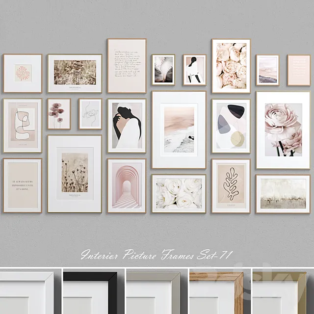 Interior Picture Frames Set-71 Free Download