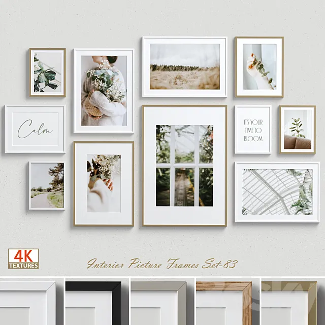 Interior Picture Frames Set-83 3D Model