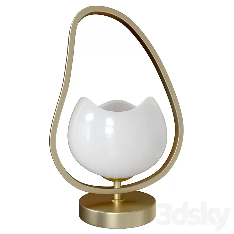 Interior table lamp with switch Waterlily 4873/1T 3D Model Free