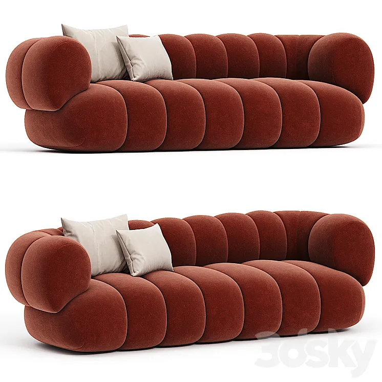 Intermede Sofa 3 Seater by Roche Bobois 3D Model Free