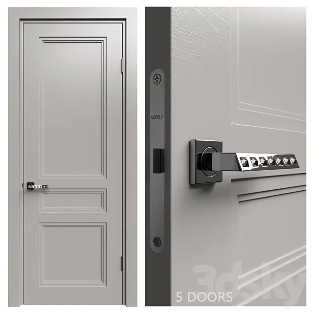 Internal door Academy Medea 5 doors # 2 3DModel