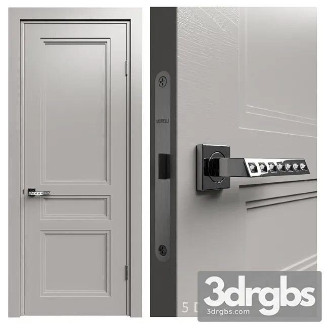 Internal door academy medea 5 doors  3D Model Free