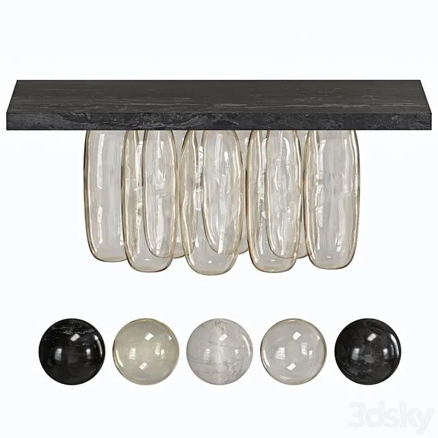 Inverted Gravity Dining Table by Mathieu Lehanneur 3D Model