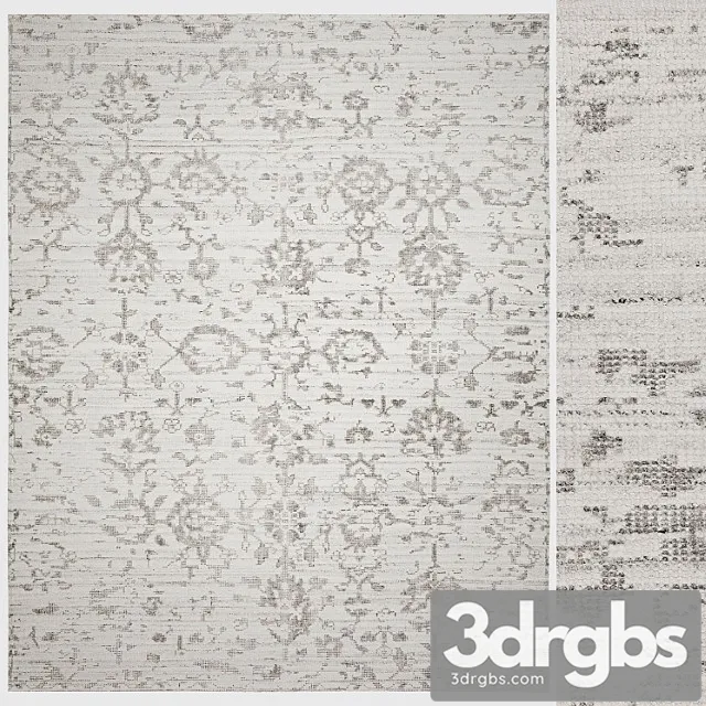 Inwood hand-knotted rug 3D Model Free