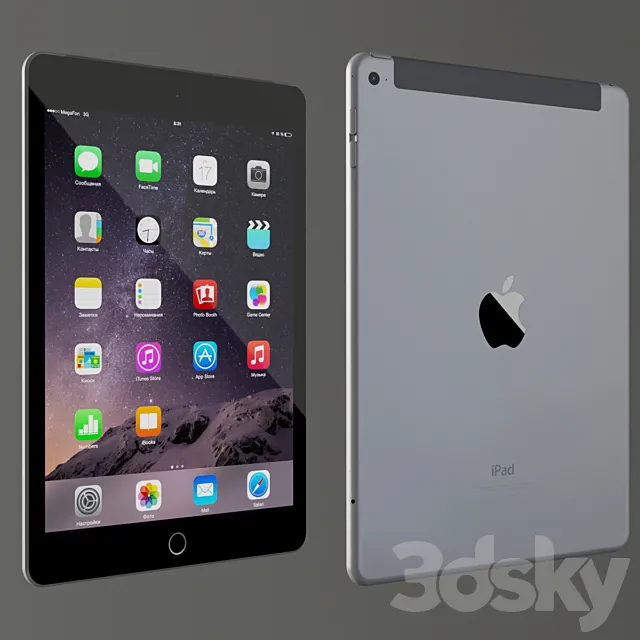 IPad Air 2 3D Model