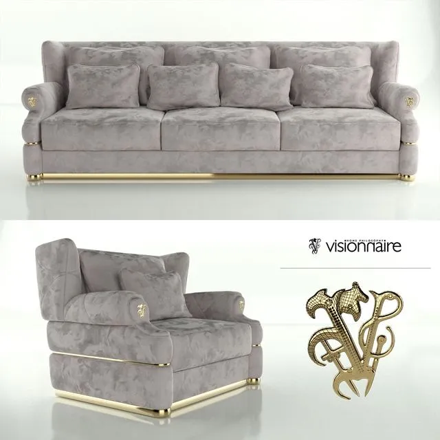 IPE Cavalli Visionnaire (sofa with armchair) 3D Model