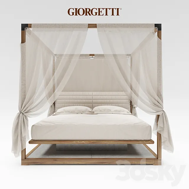 Ira Canopy bed by Giorgetti 3DModel