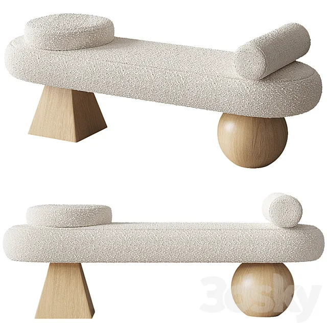 Irelia bench by Orren Ellis 3D Model