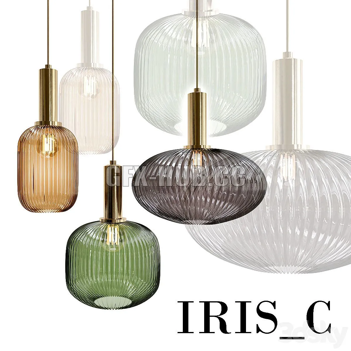 iris c pendant 3D Model