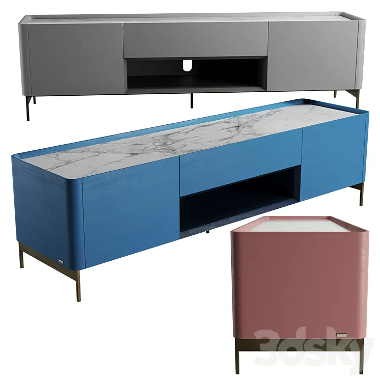 Iris chest of drawers 3D Model