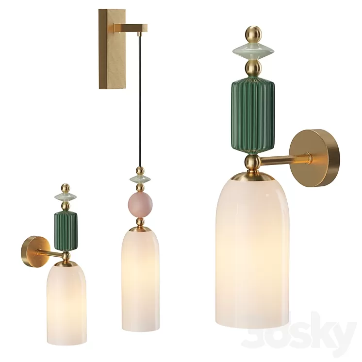 Iris wall lamp candy 3D Model