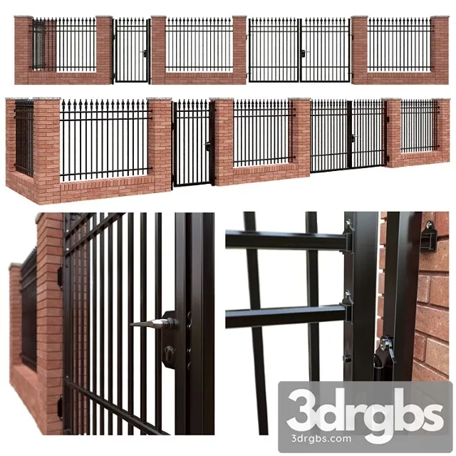 Iron fence set - classic Free Download