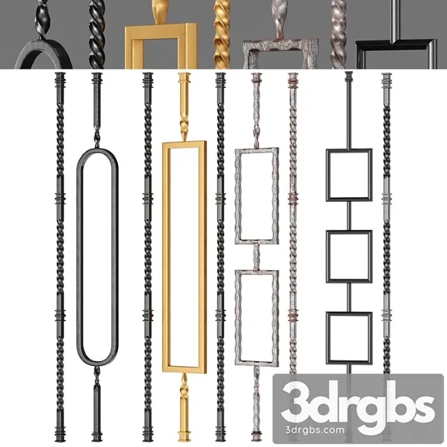 Iron railing fence 02 Free Download
