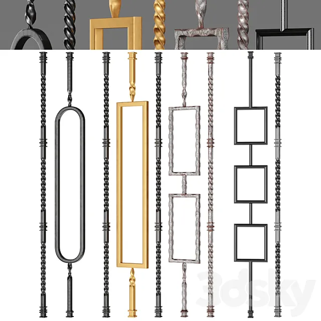 Iron Railing Fence 02 Free Download