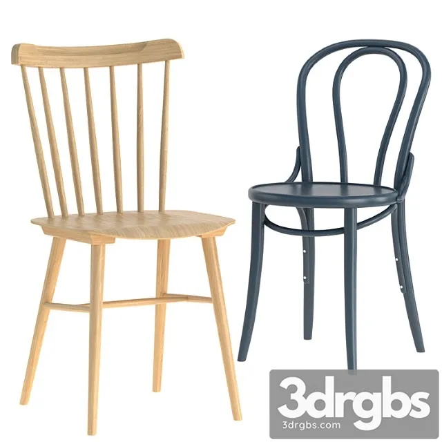 Ironica Chair And 18 Chair By Ton 3D Model Free