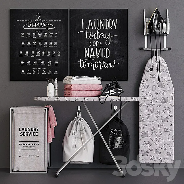 Ironing Board Set 3DModel