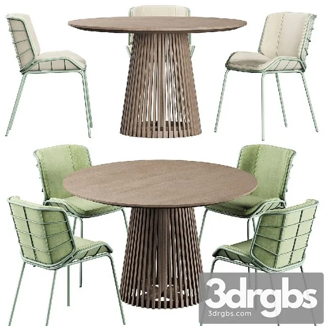 Irune Ola Forma Table Traba Giacomo Cattani Chair 3D Model Free