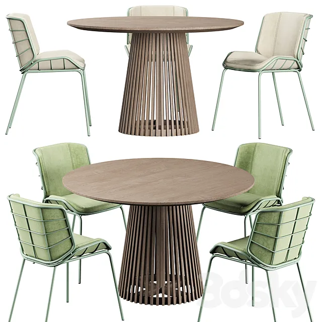 Irune Ola Forma Table Traba GIACOMO CATTANI chair 3D Model