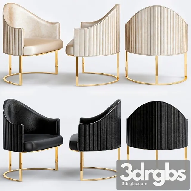 Isabel dining armchair 2 3D Model Free