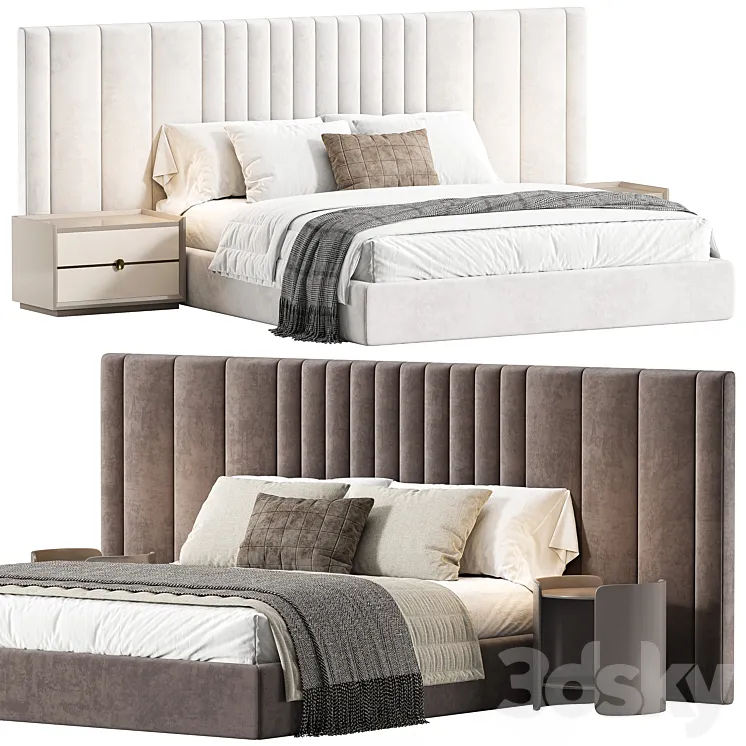 Isabel Modern Bedroom 3D Model Free