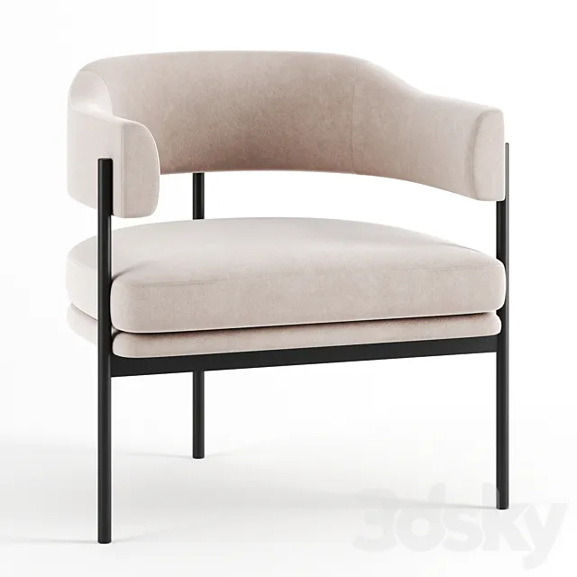 Isabella chair by resident 3D Model
