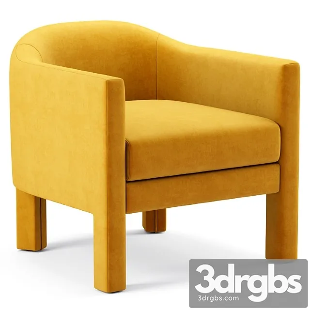 Isabella Chair Westelm 3D Model Free