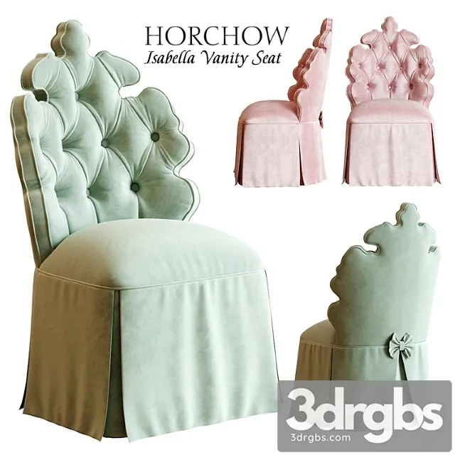 Isabella Vanity Seat 3D Model Free