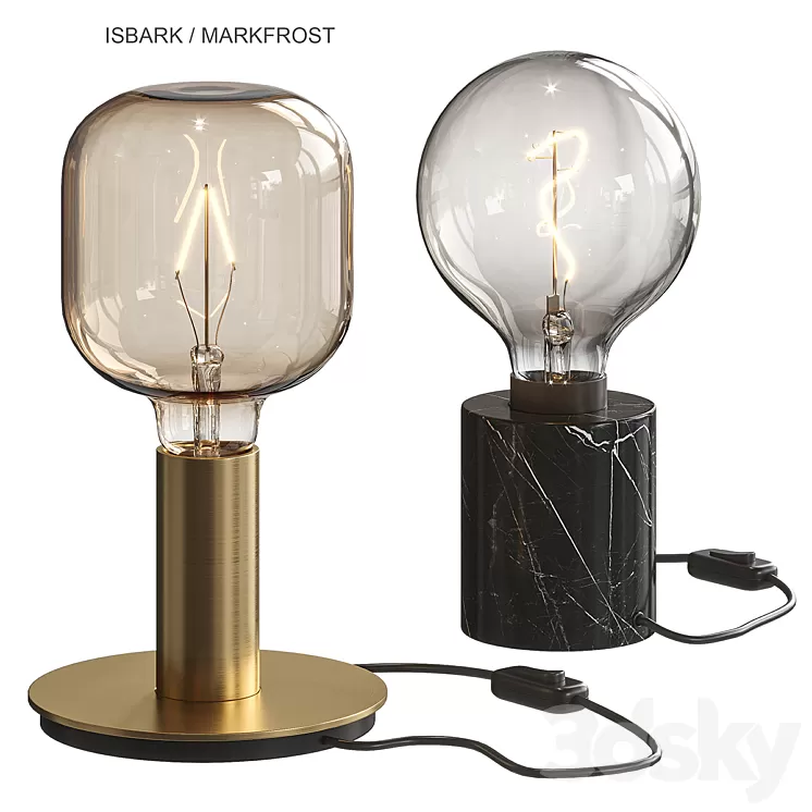 Isbark / Markfrost Table Lamp Ikea 3D Model
